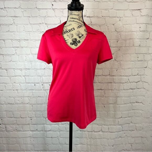 PGA Tour Golf Polo Women’s Size Medium Barbie Pink - Picture 1 of 7